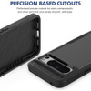 Military Grade TUFF Hybrid Armor Case for Google Pixel 8 Pro - Black
