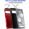 Military Grade TUFF Hybrid Armor Case for Google Pixel 8 Pro - Red