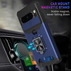 Military Grade All-In-One Ring Stand Card Case for Google Pixel 8 Pro - Blue