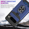 Military Grade All-In-One Ring Stand Card Case for Google Pixel 8 Pro - Blue