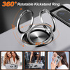 360 Rotating Ring Grip Hybrid Case for Google Pixel 8 - Silver