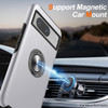 360 Rotating Ring Grip Hybrid Case for Google Pixel 8 - Silver
