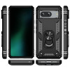Military Grade Hybrid Case with Ring Grip for Google Pixel 8 - Black