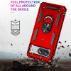 Military Grade Hybrid Case with Ring Grip for Google Pixel 8 - Red