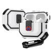 Rugged Protective Case with Secure Lock Clip for AirPods Pro (1st Generation) - White