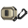 Rugged Protective Case with Secure Lock Clip for AirPods (3rd Generation) - Gold
