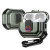 Rugged Protective Case with Secure Lock Clip for AirPods (3rd Generation) - Green