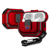 Rugged Protective Case with Secure Lock Clip for AirPods (3rd Generation) - Red