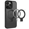 Frosted MagSafe Stand Case for iPhone 15 Pro Max - Black