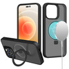 Frosted MagSafe Stand Case for iPhone 15 Plus - Black