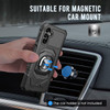 Military Grade Robotic Series Hybrid Case with Ring Grip for Samsung Galaxy A15 5G - Black