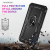 Military Grade Hybrid Case with Ring Grip for Samsung Galaxy A15 5G - Black