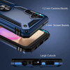Military Grade Hybrid Case with Ring Grip for Samsung Galaxy A15 5G - Blue
