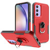 Military Grade TUFF Shockproof Hybrid Armor Case with Ring Grip for Samsung Galaxy A15 5G - Red