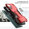 Military Grade Shockproof Hybrid Armor Case with Ring Grip for Samsung Galaxy A15 5G - Red