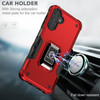 Military Grade Shockproof Hybrid Armor Case with Ring Grip for Samsung Galaxy A15 5G - Red