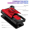 Military Grade All-In-One Ring Stand Card Case for Samsung Galaxy A15 5G - Red