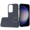 Soft Touch Dual-Layer Hybrid Case for Samsung Galaxy S24 Ultra - Navy Blue