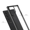 Fusion Shield Tough Snap-on Transparent Case for Samsung Galaxy S24 Ultra - Black