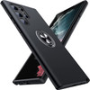 360 Rotating Ring Grip Hybrid Case for Samsung Galaxy S24 Ultra - Black