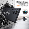360 Rotating Ring Grip Hybrid Case for Samsung Galaxy S24 Ultra - Black