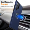 360 Rotating Ring Grip Hybrid Case for Samsung Galaxy S24 Ultra - Blue