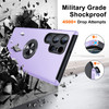 360 Rotating Ring Grip Hybrid Case for Samsung Galaxy S24 Ultra - Purple