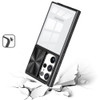 HD Transparent Case with Camera Privacy Cover for Samsung Galaxy S24 Ultra - Black