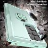 Military Grade TUFF Hybrid Case with Ring Grip for Samsung Galaxy S24 Ultra - Teal