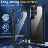 Military Grade Tough Shield Snap-on Transparent Case for Samsung Galaxy S24 Ultra - Black