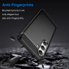 Brushed Metal Design TPU Case for Samsung Galaxy S24 Plus - Black