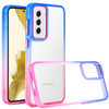 Gradient Series Optical Grade Acrylic Transparent Case for Samsung Galaxy S24 - Blue Hot Pink