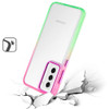 Gradient Series Optical Grade Acrylic Transparent Case for Samsung Galaxy S24 - Hot Pink Green
