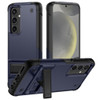 Military Grade TUFF Hybrid Armor Case with Kickstand for Samsung Galaxy S24 Plus - Blue