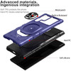Military Grade Robotic Series Hybrid Case with Ring Grip for Samsung Galaxy S24 Ultra - Purple