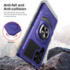 Military Grade Robotic Series Hybrid Case with Ring Grip for Samsung Galaxy S24 Ultra - Purple