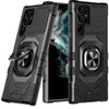 Military Grade Robotic Series Hybrid Case with Ring Grip for Samsung Galaxy S24 Ultra - Black