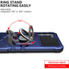 Military Grade Robotic Series Hybrid Case with Ring Grip for Samsung Galaxy S24 Plus - Blue