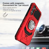 Military Grade Robotic Series Hybrid Case with Ring Grip for Samsung Galaxy S24 Plus - Red