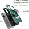 Military Grade Robotic Series Hybrid Case with Ring Grip for Samsung Galaxy S24 Plus - Green