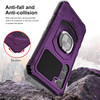 Military Grade Robotic Series Hybrid Case with Ring Grip for Samsung Galaxy S24 Plus - Purple