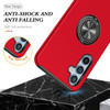 360 Rotating Ring Grip Hybrid Case for Samsung Galaxy S24 Plus - Red
