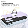 360 Rotating Ring Grip Hybrid Case for Samsung Galaxy S24 Plus - Purple