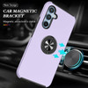 360 Rotating Ring Grip Hybrid Case for Samsung Galaxy S24 Plus - Purple