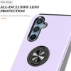 360 Rotating Ring Grip Hybrid Case for Samsung Galaxy S24 Plus - Purple