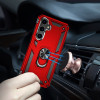 Military Grade Hybrid Case with Ring Grip for Samsung Galaxy S24 Plus - Red