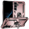 Military Grade Hybrid Case with Ring Grip for Samsung Galaxy S24 - Rose Gold