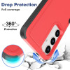 Military Grade TUFF Hybrid Armor Case for Samsung Galaxy S24 Plus - Red