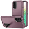 Military Grade TUFF Hybrid Armor Case with Kickstand for Samsung Galaxy S24 Plus - Burgundy