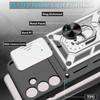 Military Grade Elite Series Hybrid Case with Ring Grip and Camera Lens Cover for Samsung Galaxy S24 - Silver